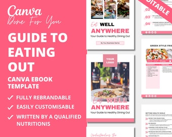 Guide to Eating Out: Canva eBook Template (PLR)