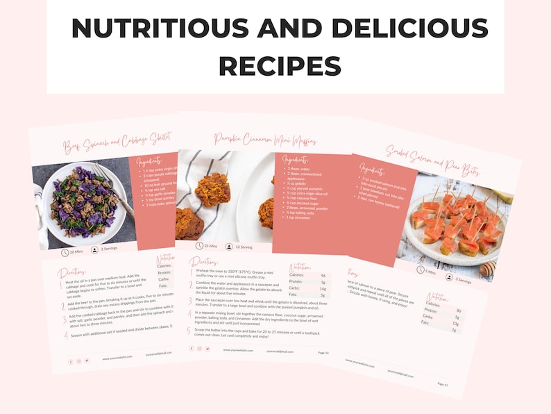 28day High Protein Meal Plan Template With Recipes 1500 Etsy