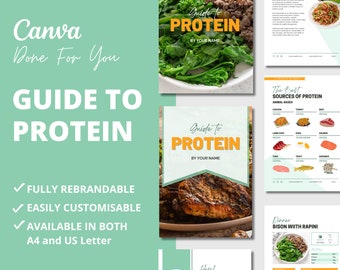 PLR Protein Guide: Canva eBook Template for Coaches