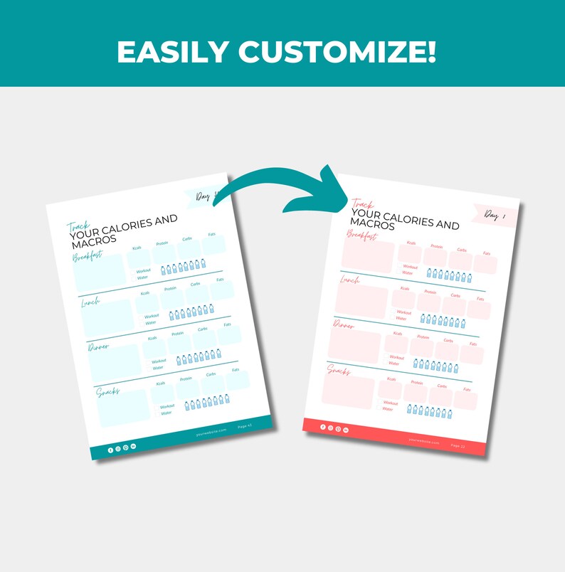 30-day Calorie tracker, Canva eBook Template, PLR Digital Products,  DFY Digital Products For Your Coaching Business,  Editable Template, Digital Template, PLR eBook, PLR Canva, eBook Template Canva, Done For You Calorie Tracker For Health and Fitness Coaches, Weight Loss template