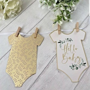 Baby Shower 3M Bunting/Mum to Be/Mummy to be Green&Gold/Foliage/eucalyptus/Baby Shower decor/new baby/Banner/Gender reveal/olive/sage