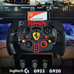 Volante F1 stampato in 3D, accessorio per Logitech G29/G923/G920 – Mod per simulazione di guida