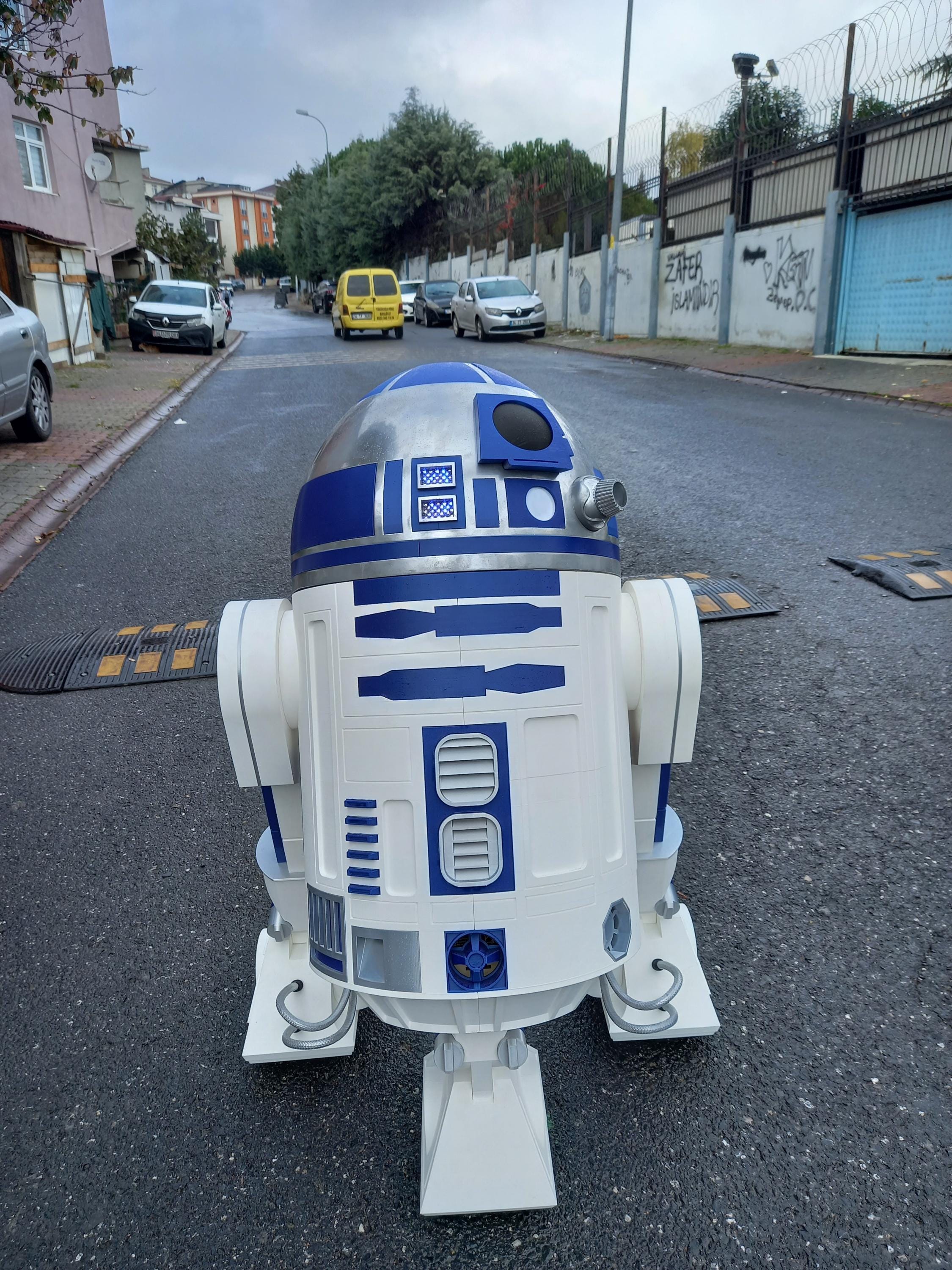 Life Size R2-D2 Droid Remote Control - 3D Character - 3D Sculpture Movie Character