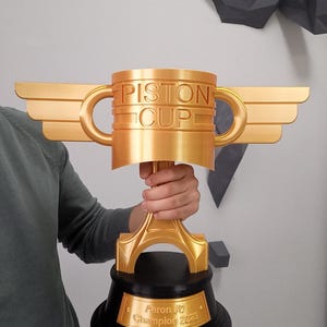 Cars Piston Cup - Golden Color Piston Cup - Multicolor Piston Cup - Gift for Him