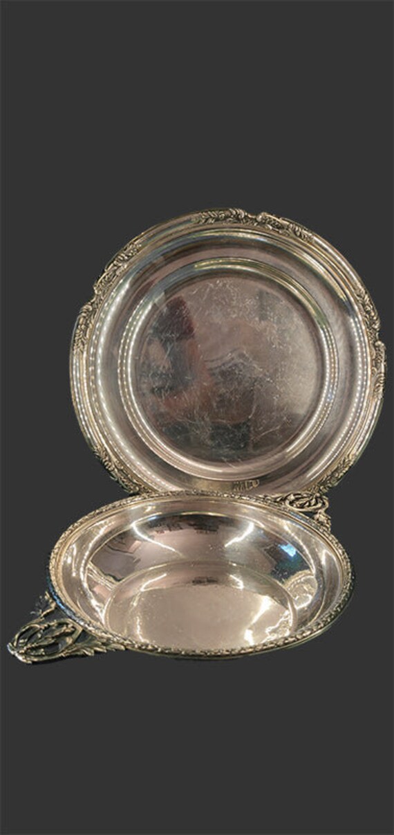 Silver Plated, Two Serving Dishes