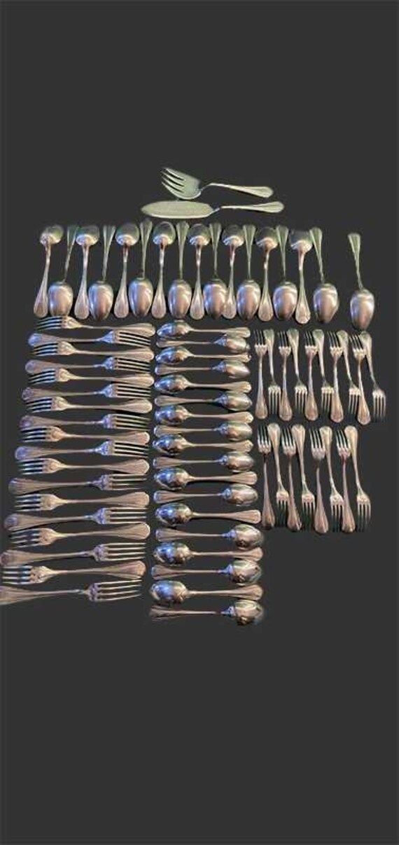 Household Set Ercuis, Silver Plated Metal