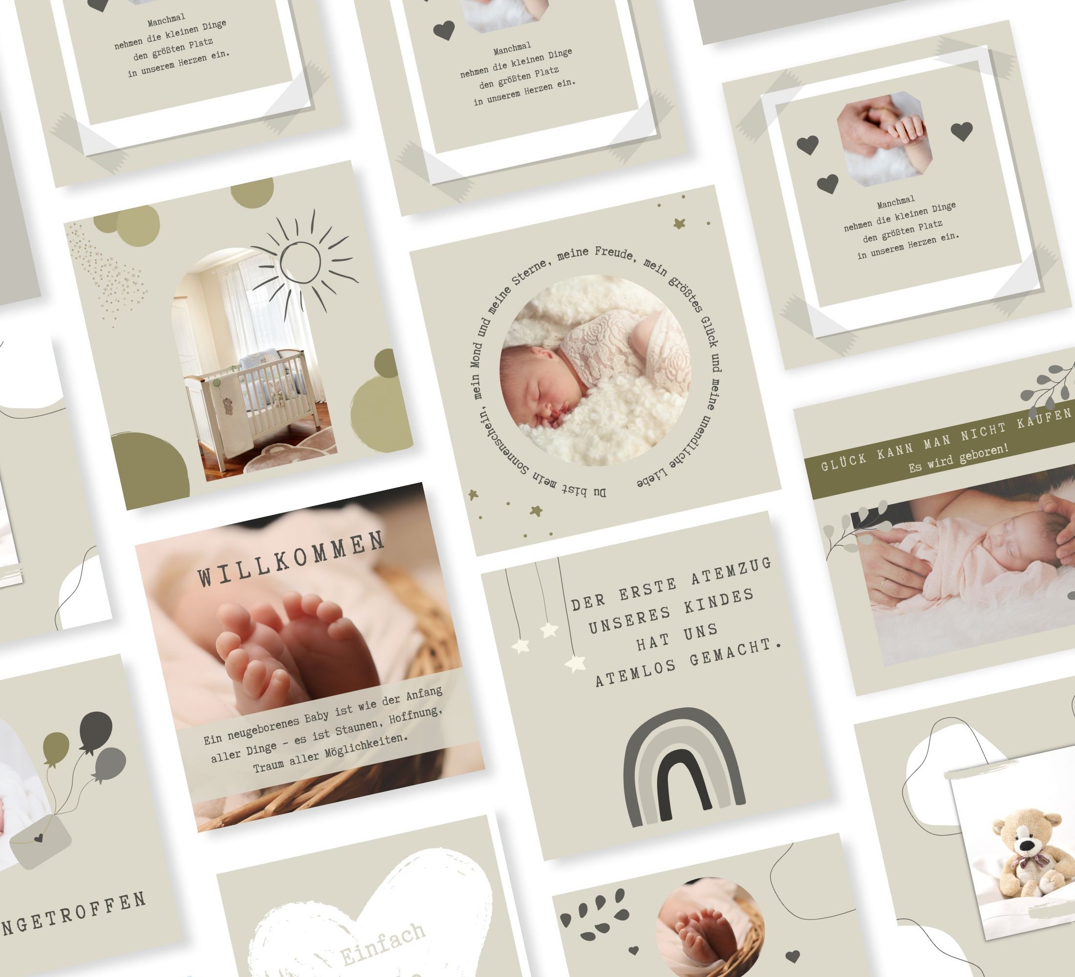 Instagram Template Baby Baby Bundle Social Media Post 30 