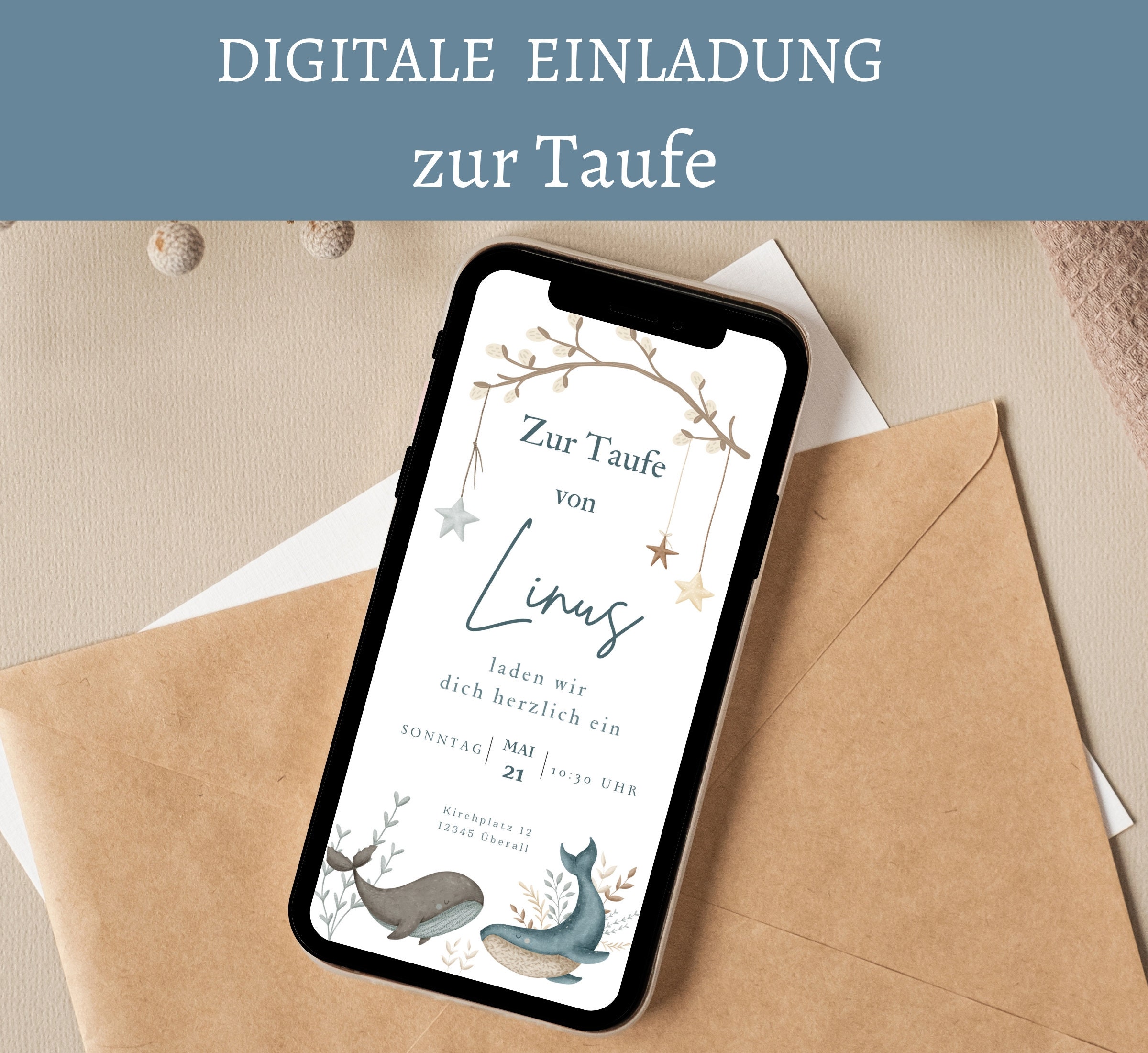 Digitale Einladung Taufe Whatsapp