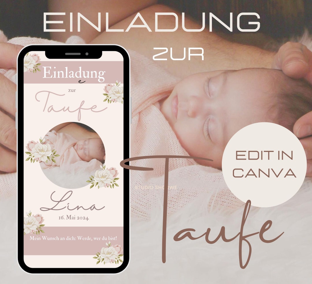 Digitale Einladung Taufe Whatsapp