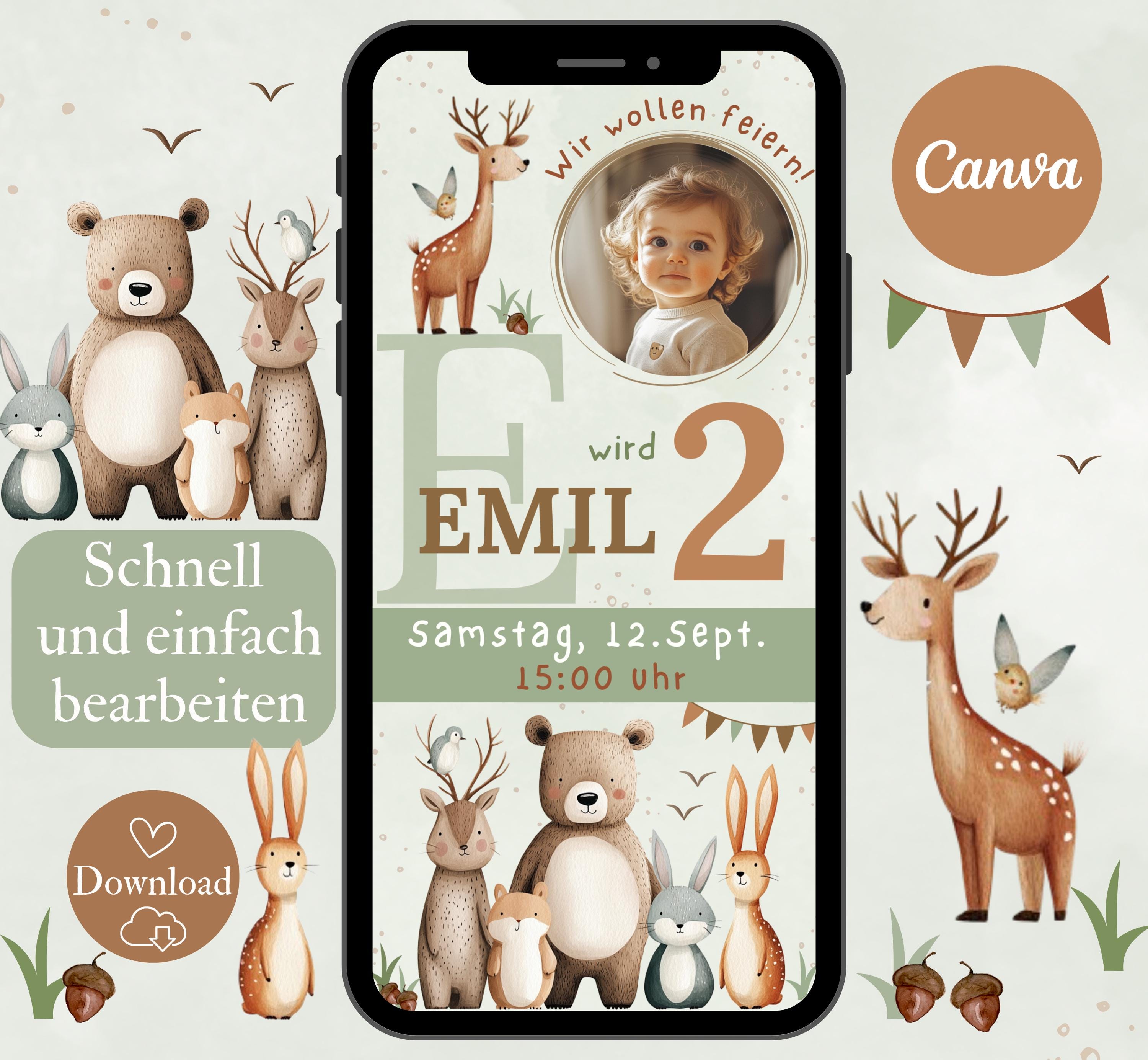 8 Einladungen „Zootiere“ Von Creative Party – Für Kindergeburtstage & Mottopartys