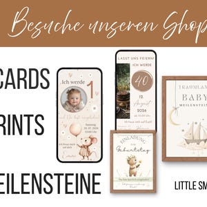 Safari-themed children's birthday party invitations with animals, customizable | Lion, Giraffe, Tiger invitation card for boys image 12