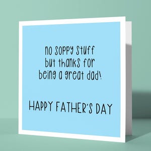 Geen saaie dingen, maar bedankt dat je een geweldige vader bent | Leuke Happy Fathers Day-kaart voor papa, papa, vader van hem, betekenisvolle liefdevolle leuke kaart voor papa