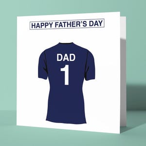 Cartão personalizado para o Dia dos Pais com tema do Millwall F.C. | Cartão comemorativo para o Dia dos Pais: Ele, Pai, Pai, Torcedor de Futebol, Torcedor, Os Leões