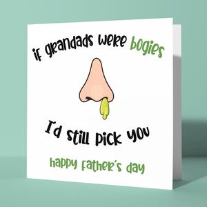 Si Grand-père était un bogie, je vous choisirais quand même | Jolie carte drôle de fête des pères pour grand-père grand-père grand-père pour lui blague grossière