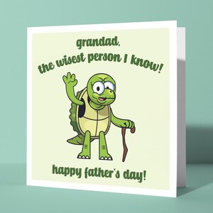 Grandad, Wisest Person I Know | Cute Happy Father's Day Card for Grandad Grandpa Grandfather for Him, Old and Wise Grandad Happy Fathers Day