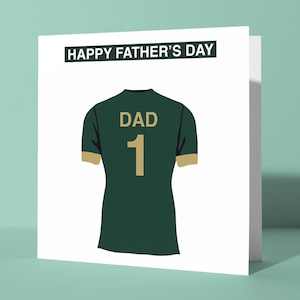 Plymouth Argyle F.C. Themen personalisierte Vatertagskarte | Grußkarte zum Vatertag Ihm Dad Daddy Fußballanhänger Fan The Pilgrims