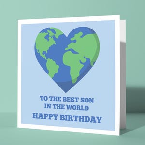 Para o melhor filho do mundo Feliz aniversário - Cartão de feliz aniversário fofo e amoroso para filho | Cartão para ele Meus filhos Crianças