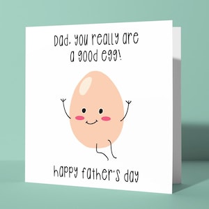 Papá, eres un buen tipo / Tarjeta linda y divertida del Día del Padre para papá, papá, padre, él, excelente juego de palabras, broma de papá, bonita tarjeta