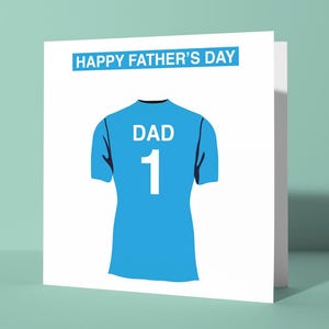 Coventry City FC carte personnalisée sur le thème de la fête des pères | Carte de voeux Fête des Pères Lui Papa Papa Fan de football Supporter The Sky Blues
