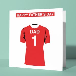 Biglietto di auguri personalizzato per la festa del papà a tema Middlesbrough F.C. / Biglietto di auguri per la festa del papà Lui Papà Papà Padre Tifoso di calcio Tifoso del Boro