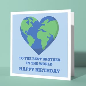 An den besten Bruder der Welt alles Gute zum Geburtstag - süße liebevolle alles Gute zum Geburtstag Grußkarte für Bruder Bro | Karte für Ihn Geschwister