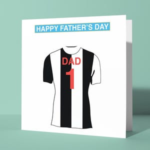 Biglietto di auguri personalizzato per la festa del papà a tema Newcastle United / Biglietto di auguri per la festa del papà Lui Papà Papà Tifoso di calcio Tifoso The Magpies Toon
