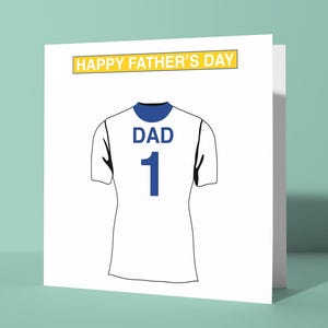 Biglietto di auguri personalizzato per la festa del papà a tema Leeds United / Biglietto di auguri per la festa del papà Lui Papà Papà Tifoso di calcio Tifoso The Whites Peacocks