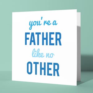 Vous êtes un père pas comme les autres | Mignonne et simple carte de fête des pères heureuse pour papa papa père lui, rime disant drôle mignonne carte d'amusement