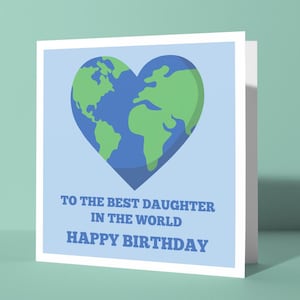 Para a melhor filha do mundo Feliz aniversário - Cartão de feliz aniversário fofo e amoroso para filha | Cartão para seus filhos Crianças
