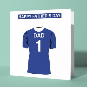 Biglietto di auguri personalizzato per la festa del papà a tema Leicester City / Biglietto di auguri per la festa del papà per lui, papà, tifoso di calcio e sostenitore dei Foxes