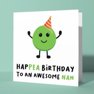 Feliz cumpleaños a una abuela increíble - Tarjeta de felicitación de cumpleaños con un juego de palabras divertido para la abuela / Tarjeta de cumpleaños de broma divertida para sus abuelos