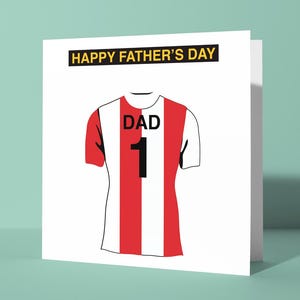 Biglietto d'auguri personalizzato per la festa del papà a tema Southampton / Biglietto d'auguri per la festa del papà Lui Papà Papà Padre Tifoso di calcio Tifoso dei Saints