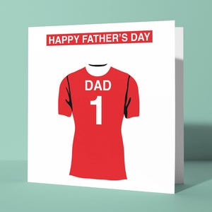 Biglietto di auguri personalizzato per la festa del papà a tema Nottingham Forest / Biglietto di auguri per la festa del papà Lui Papà Papà Tifoso di calcio Tifoso dei Garibaldi