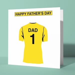 Biglietto di auguri personalizzato per la festa del papà a tema Oxford United F.C. / Biglietto di auguri per la festa del papà Lui Papà Papà Tifoso di calcio The U's Yellows Oxford
