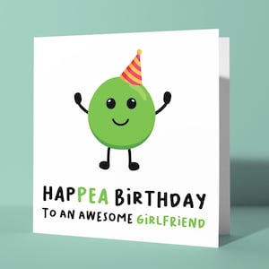 Fijne verjaardag voor een geweldige vriendin - grappige woordspeling gelukkige verjaardagswenskaart voor partner | Funny Joke-verjaardagskaart voor haar koppels