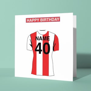 Stoke City F.C. Personalisierte Geburtstagskarte | Grußkarte zum Geburtstag Ihn Ihr Freund Kollege Football Fan The Potters