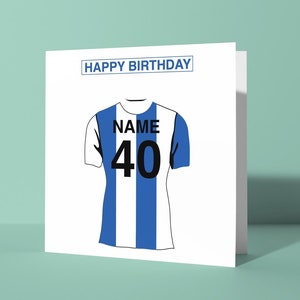 Brighton & Hove Albion Personalisierte Geburtstagskarte Geburtstagskarte Ihn Ihr Freund Kollege Fußballfan Unterstützer Die Möwen