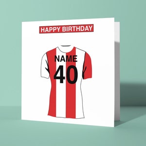 Brentford F.C. Personalisierte Geburtstagskarte | Glückwunschkarte zum Geburtstag für Sie oder Ihn Freund Kollege Fußball Fan Anhänger Die Bienen