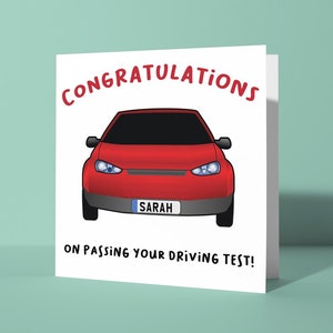 Gefeliciteerd gepersonaliseerde kentekenplaat - gefeliciteerd met het behalen van je rijbewijs | Leuke leerling rijdt hem naar haar vriend