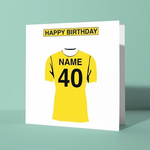 Oxford United F.C. Personalisierte Geburtstagskarte | Grußkarte zum Geburtstag Ihn Ihr Freund Kollege Football Fan The U's Yellows Oxford
