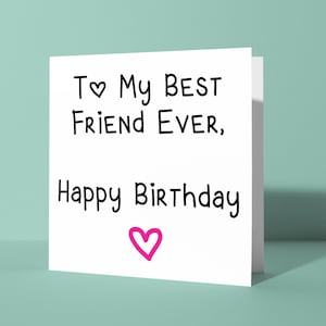 Für meinen besten Freund immer alles Gute zum Geburtstag | Niedliche Lustige Geburtstags Grußkarte für Sie oder Ihn Freund Mate BFF Arbeitskollegen