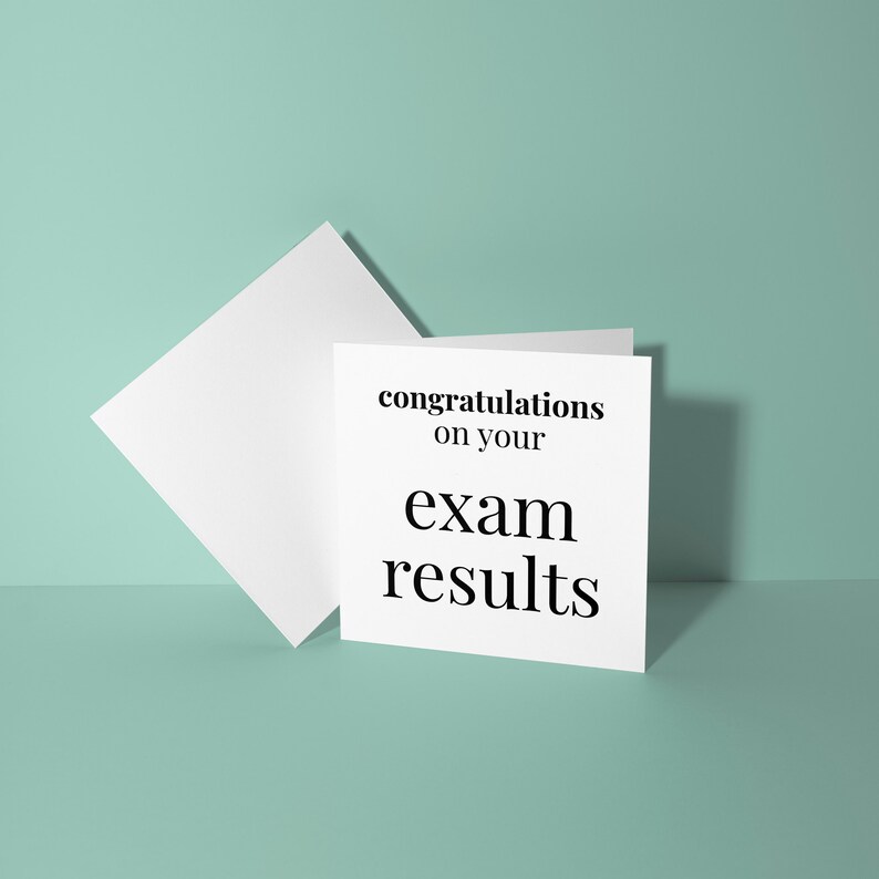 Congratulations on Your Exam Results - Congrats Greeting Card | Cute ...