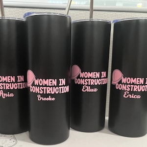 Frauen In Bau-Wasser-Flasche