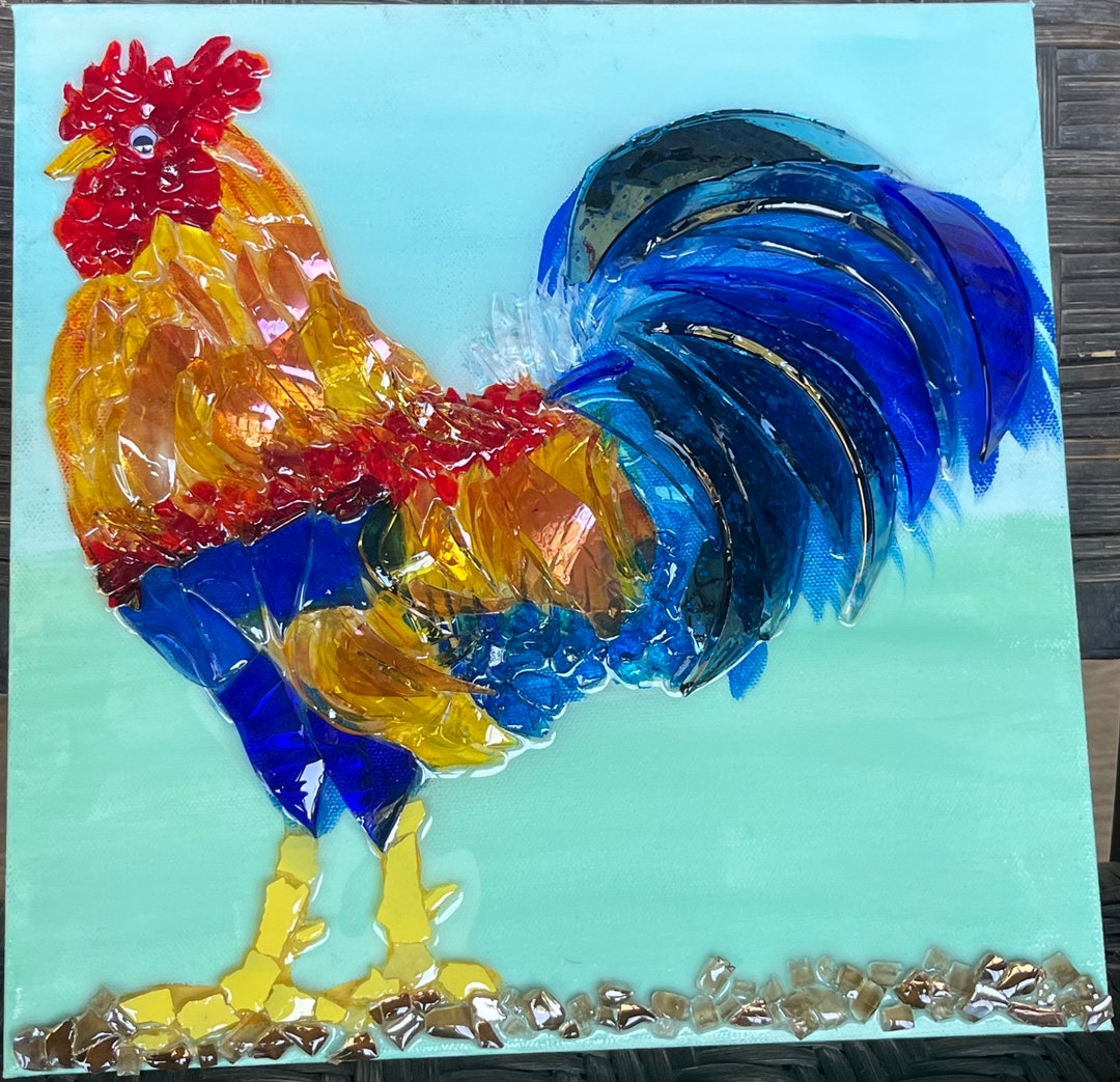Rooster Art Etsy