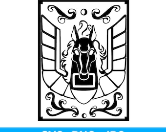 Pandora Box Pegasus – Knights of the Zodiac, Svg, Png, Jpeg, Digital Download, Cutting File, Cricut, Manga, Astrology