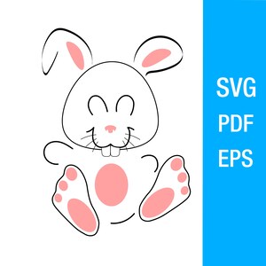 Lapin de pâques, Easter rabbit, SVG, EPS ,AI, Png, Logos, Print,