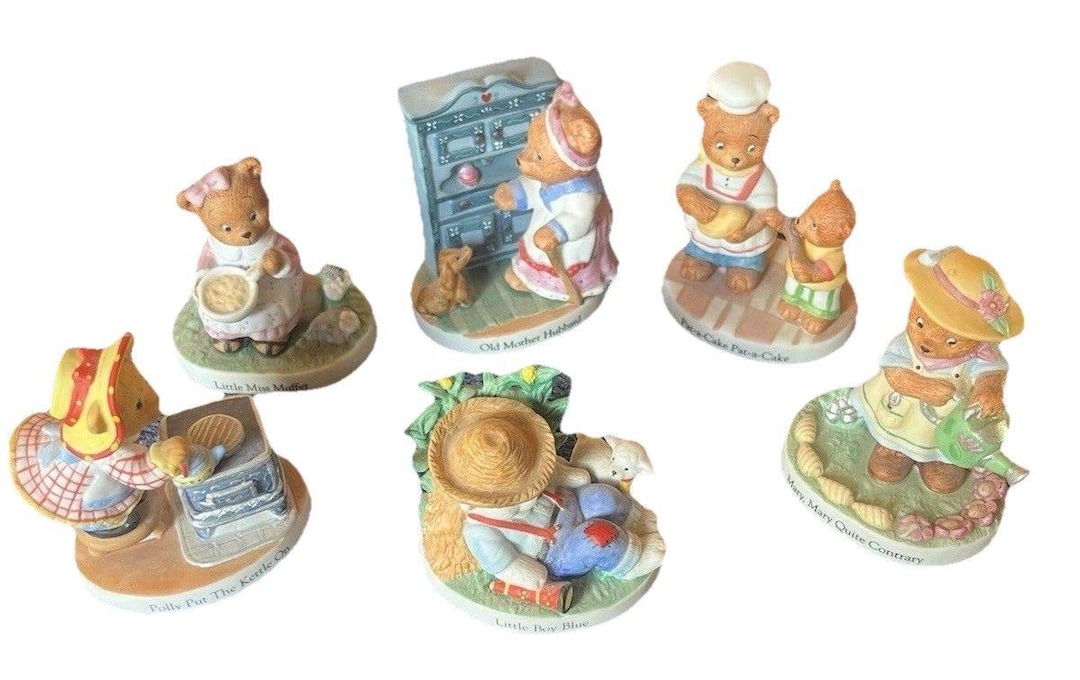 Tiny Bear's Garden様【在庫確認にお時間下さいm(_ _)m】 Nursery Rhyme Bears by Katharine Stevenson ~ Bronson Collectibles