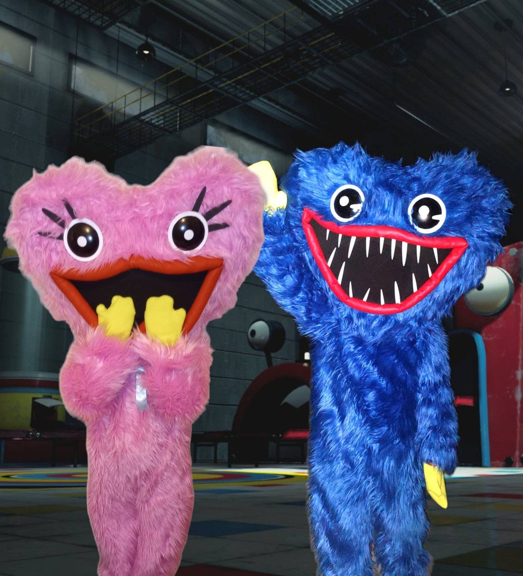 Huggy Wuggy Kissy Missy Poppys Playtime Cosplay Kostüm Etsy.de