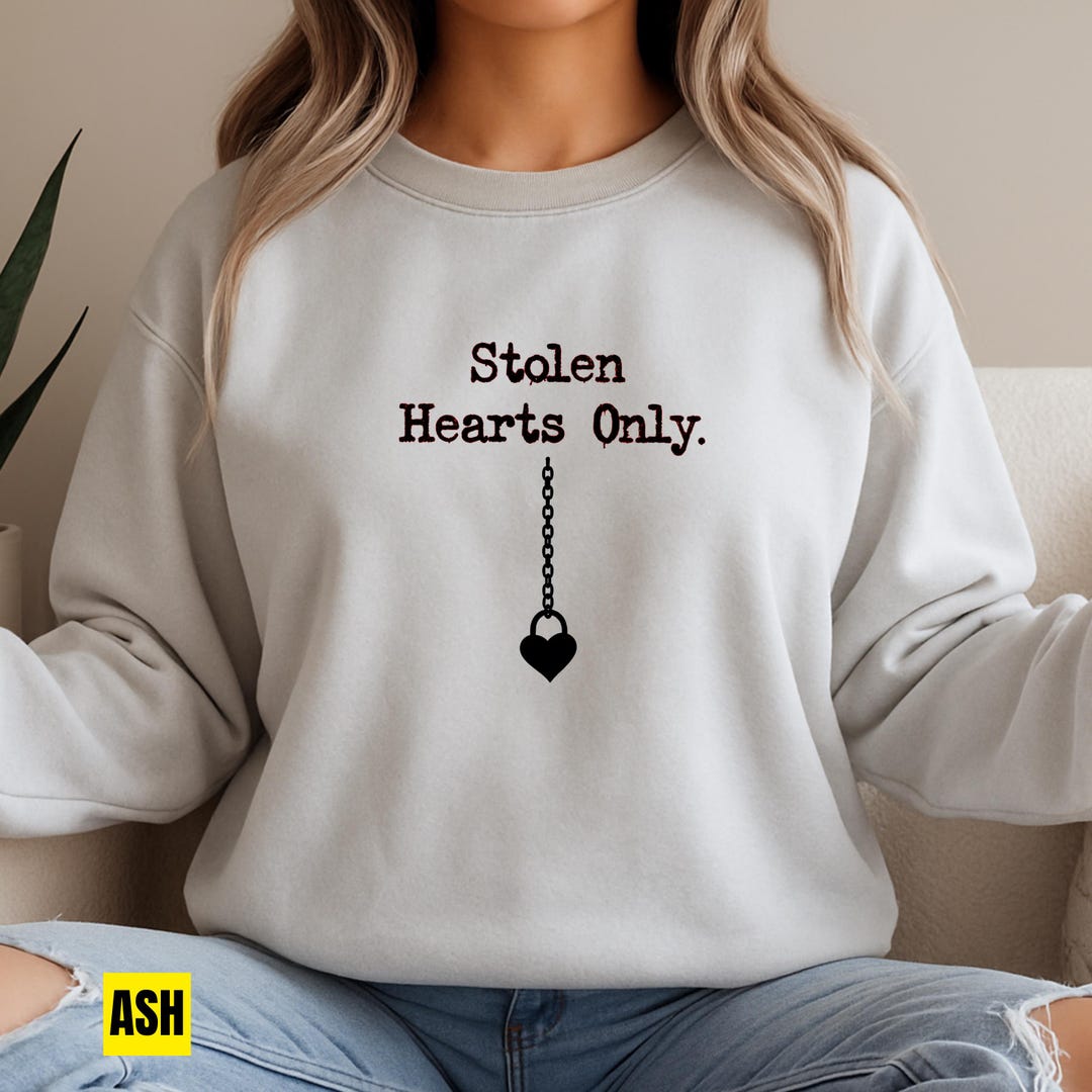 Valentine Sweatshirt – Stolen Hearts Only Gothic Love - Heart Lock ...