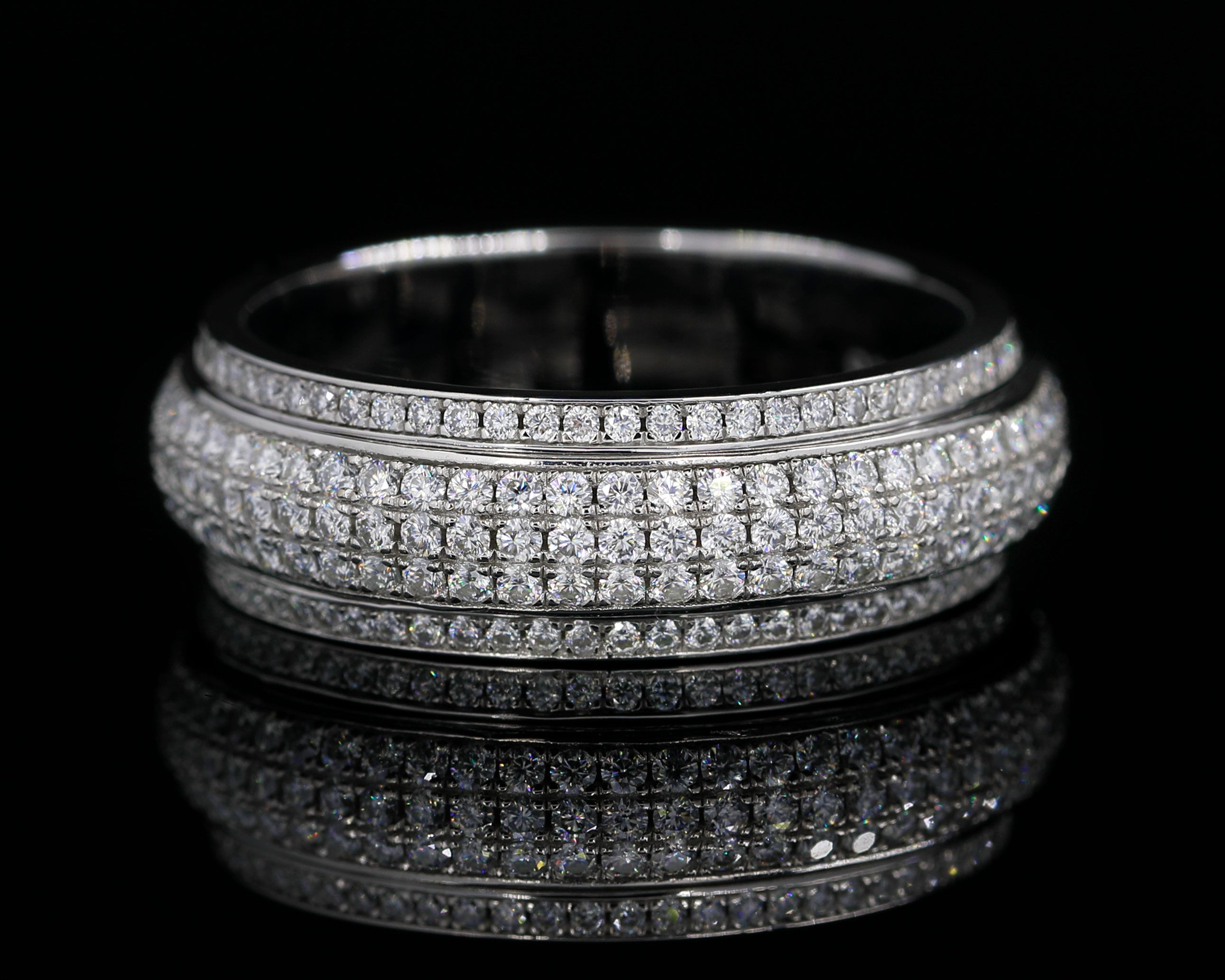 Iced out spinning ring deals